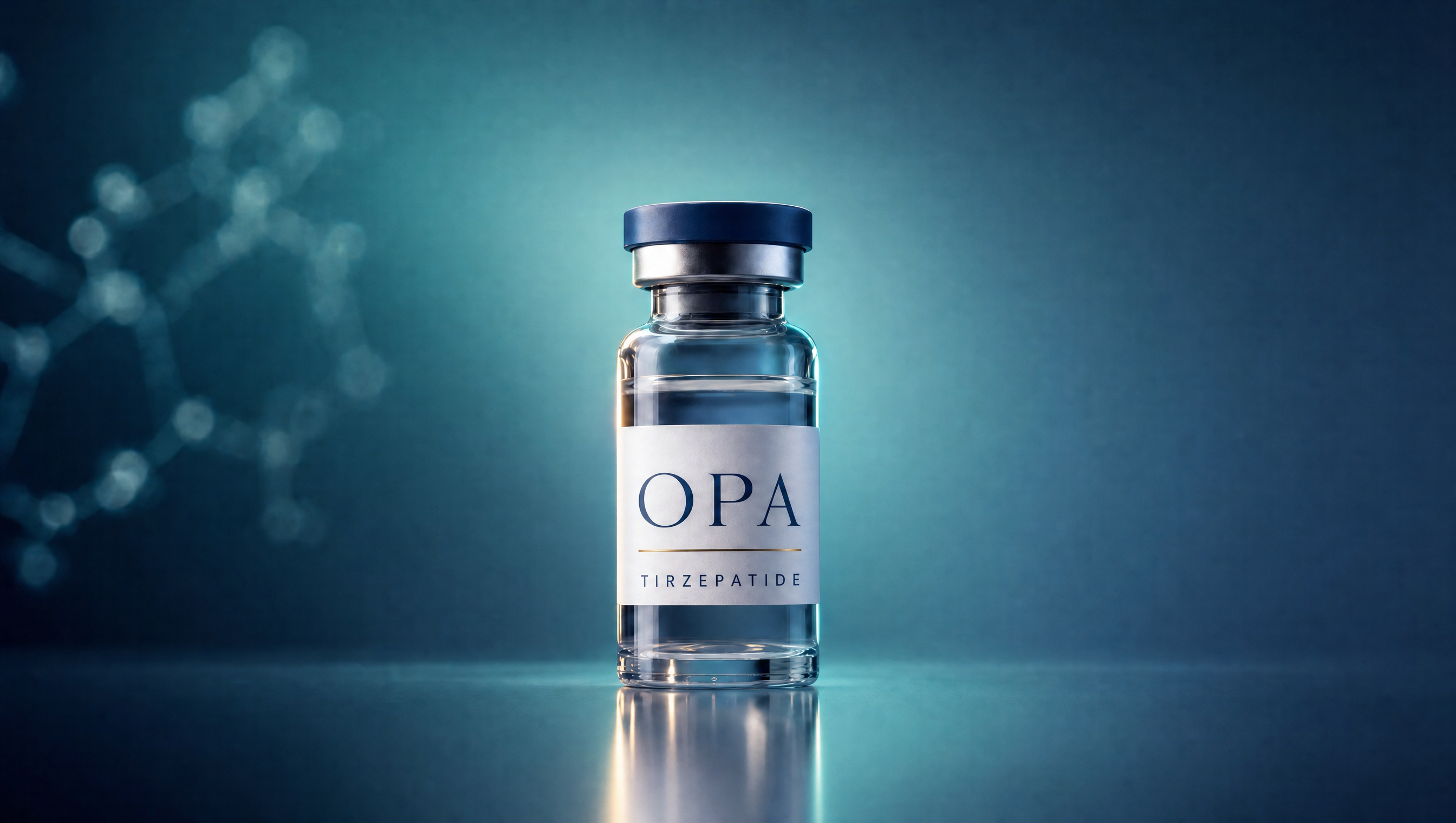Opa Peptides Tirzepatide lyophilized research vial