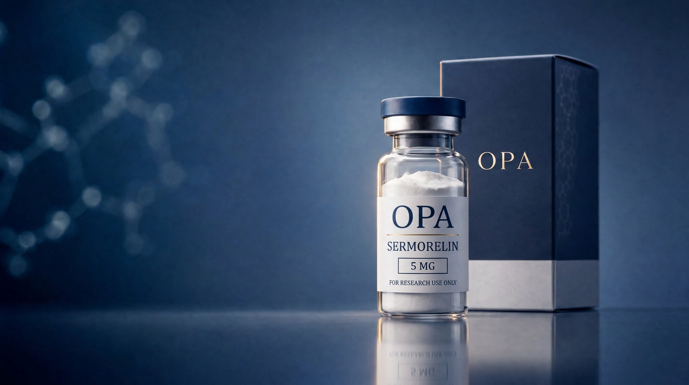 Opa Peptides Sermorelin 5 mg research vial