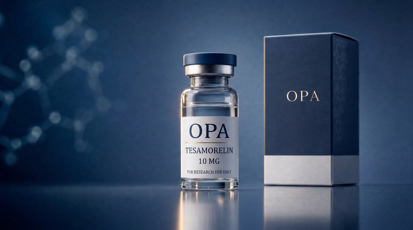 Opa Peptides Tesamorelin 10 mg research vial